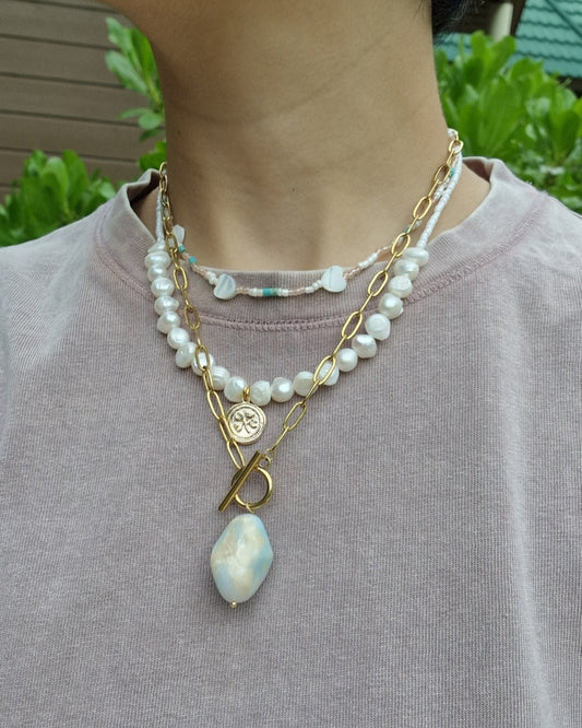 Vintage Halskette – handmade Schmuck aus Polymer Clay