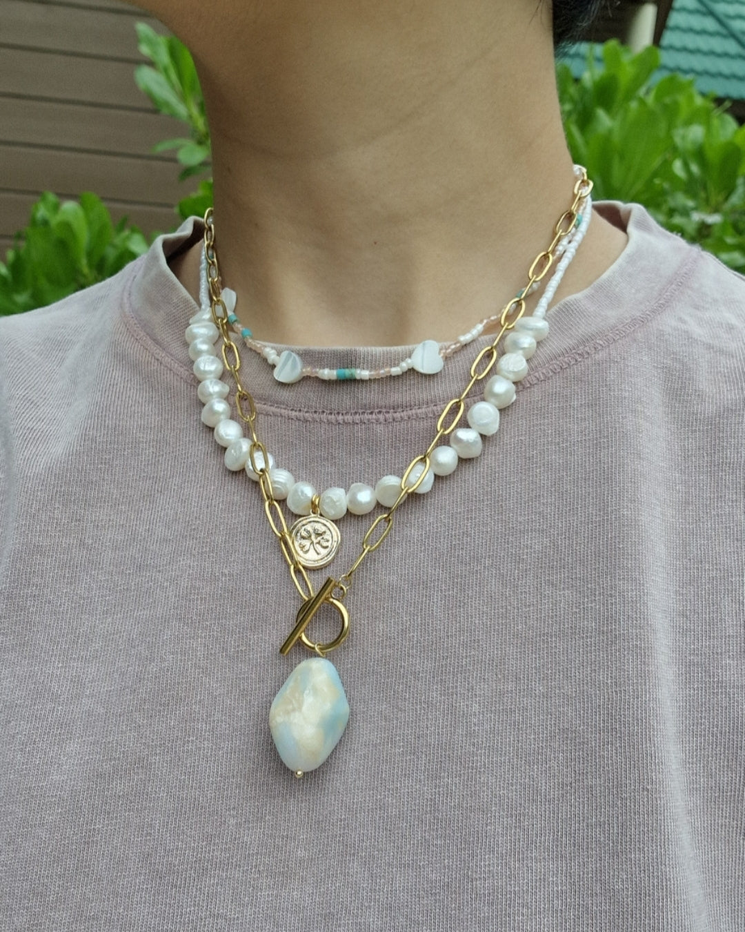 Vintage Halskette – handmade Schmuck aus Polymer Clay
